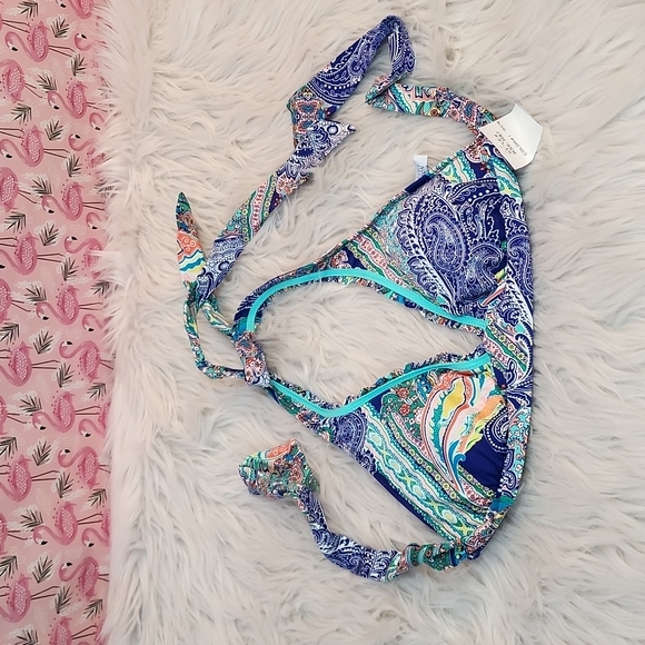 NWT Kenneth Cole Reaction Paisley Print Bikini Set, Size S - Picture 6 of 15